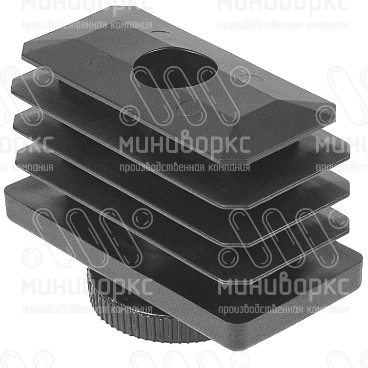 Комплекты прямоугольных заглушек с опорами 60x30 – 30-60M8.D32x35B | картинка 2