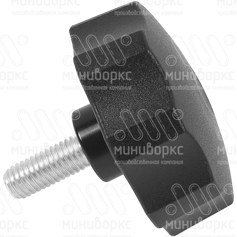 Фиксатор пластиковый с рукояткой m10x25 50 – Ф50М10-25ЧС | картинка 2