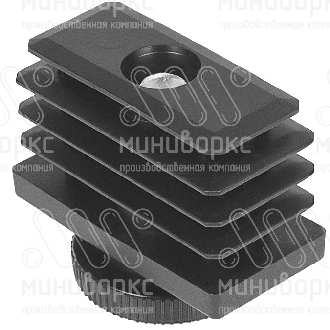 Комплекты прямоугольных заглушек с опорами 50x25 – 25-50M10.D32x60B | картинка 2