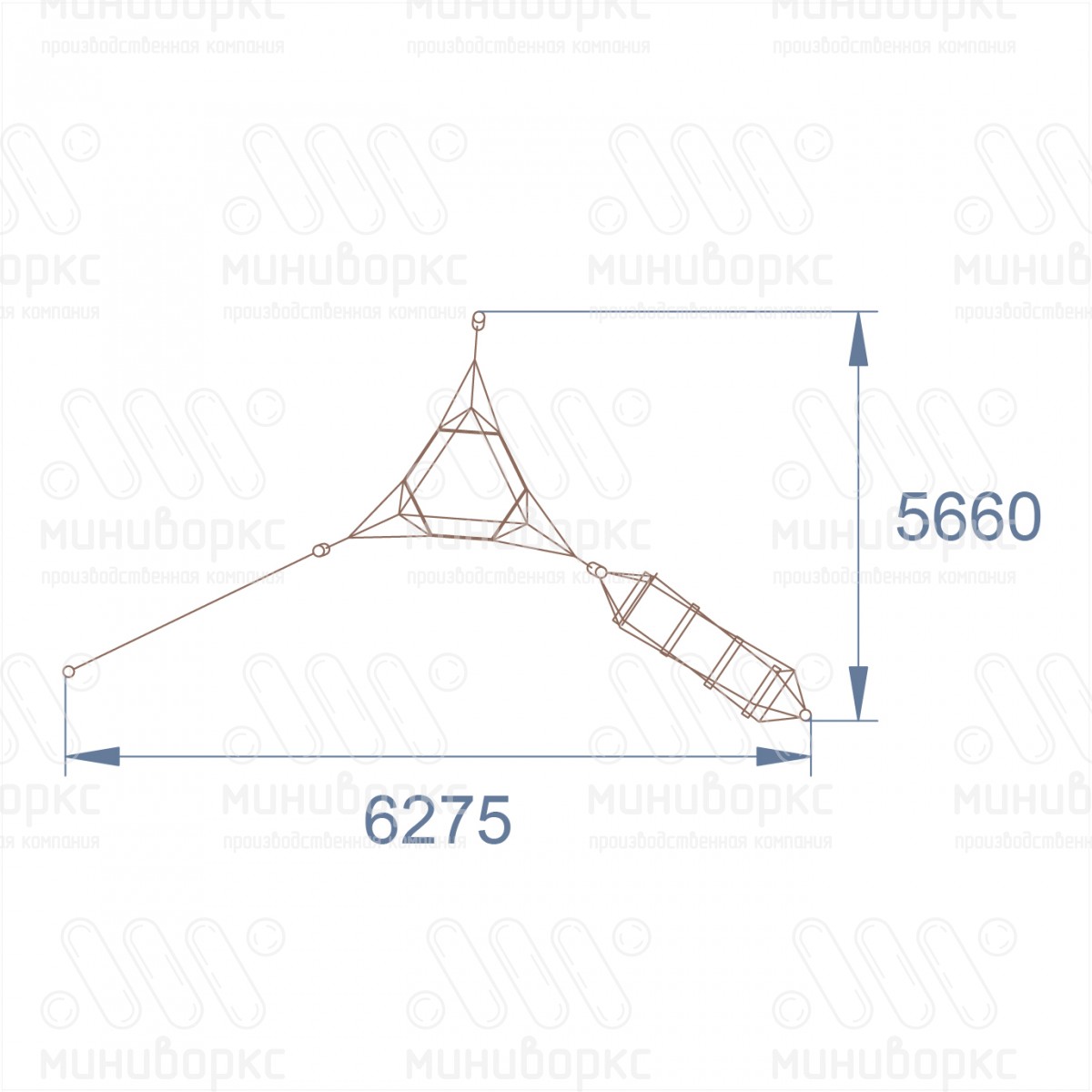 Канатные полосы препятствий – M-0001.20-61 | картинка 4