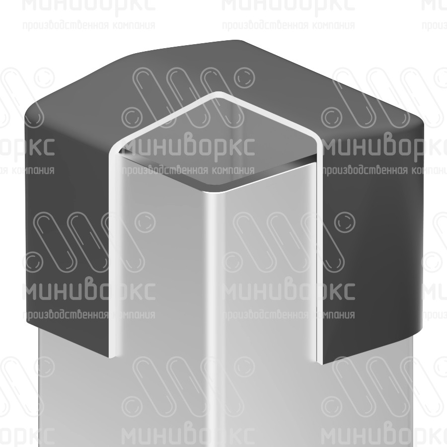 Заглушки квадратные для труб 60x60 – CBPR60x60 | картинка 4
