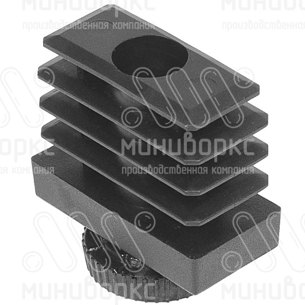Комплекты прямоугольных заглушек с опорами 40x20 – 20-40M8.D25x35B | картинка 2