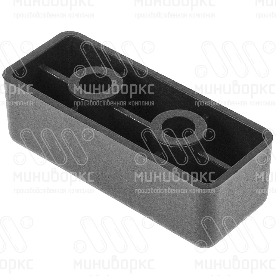 Мебельная ножка 50x20 мм, высота 16 мм, цвет черный – М20-50ЧС - 3