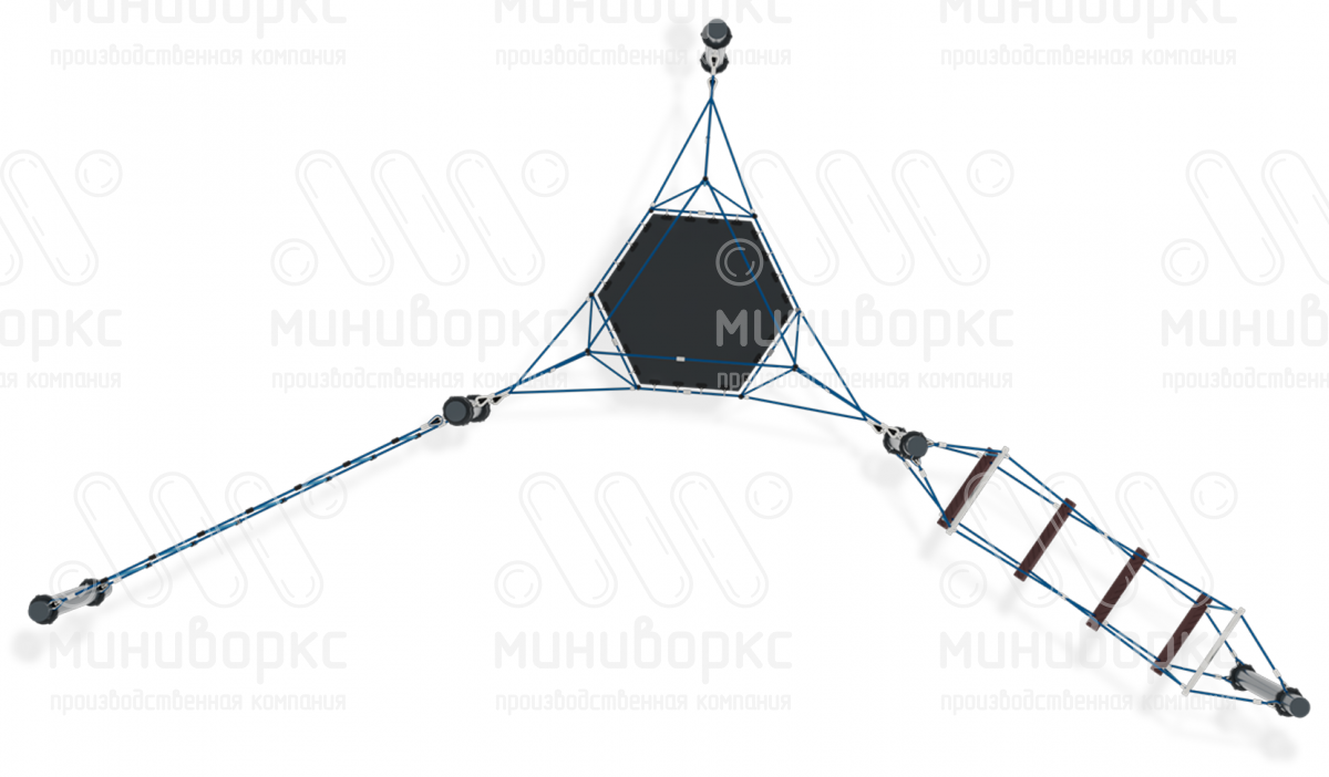 Канатные полосы препятствий – M-0001.20-1c | картинка 2