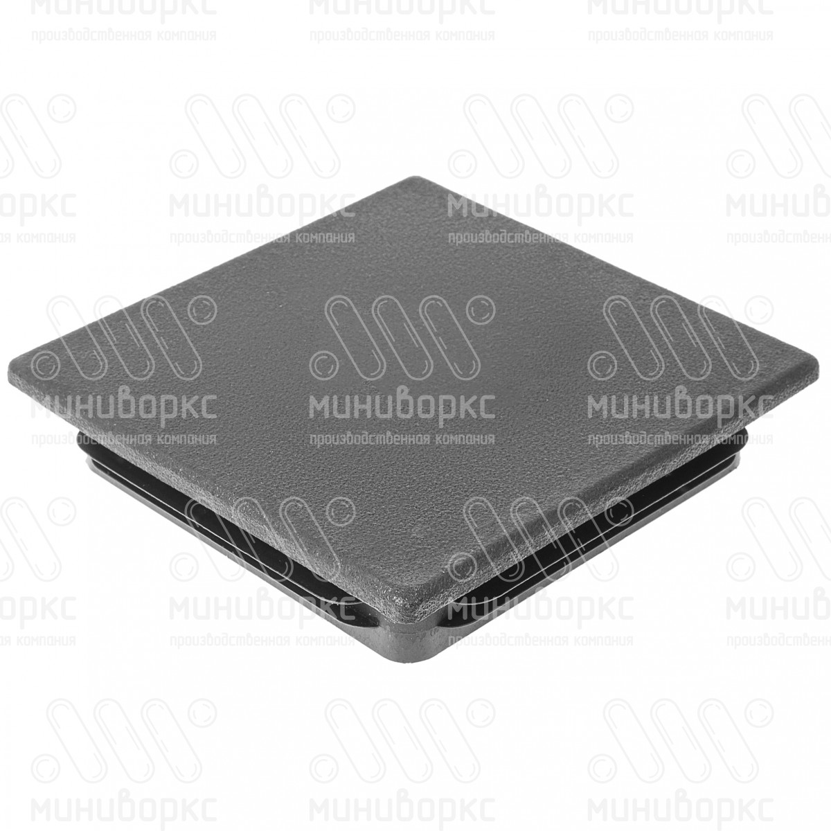 Заглушка пластиковая для квадратной трубы сечением 120х120 мм, цвет черный – 120-120ПЧВ - 1